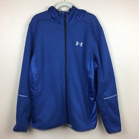 Under Armour Other - Under Armour Swacket FZ Hood Full Zipper Blue XXL